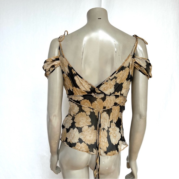 VINTAGE Floral Chiffon Top - Picture 2 of 10